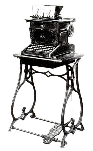Sholes and Glidden typewriter