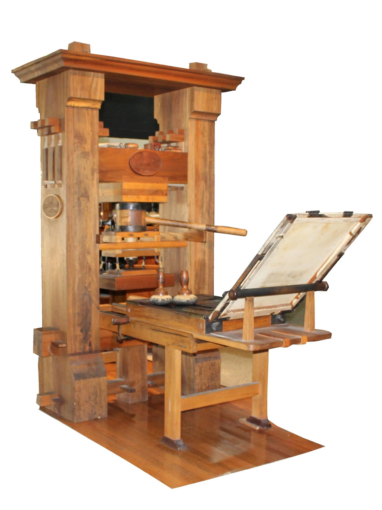 Gutenberg-style printing press