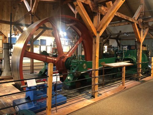 Corliss steam engine at the Western Museum of Mining & Industry