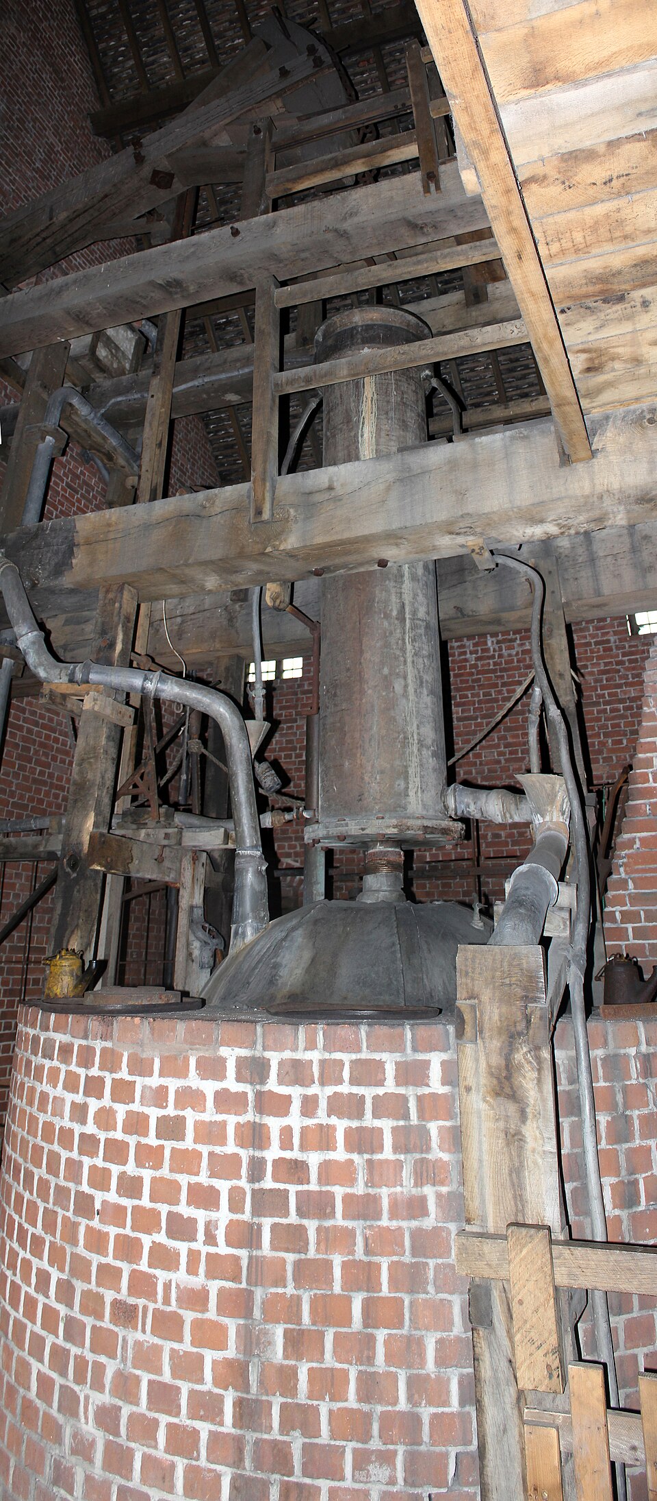 Newcomen engine reconstruction at Black Country Living Museum